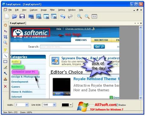 Snimak zaslona EasyCapture Windows 7