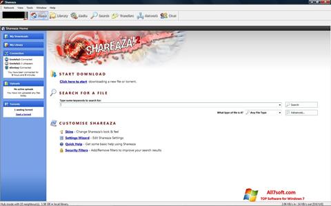 Snimak zaslona Shareaza Windows 7