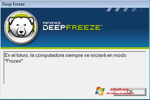 Snimak zaslona Deep Freeze Windows 7