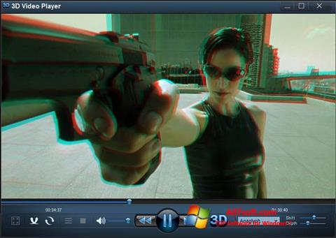 Snimak zaslona 3D Video Player Windows 7
