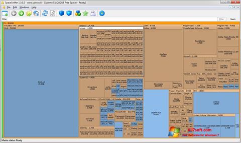 Snimak zaslona SpaceSniffer Windows 7