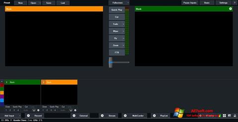Snimak zaslona vMix Windows 7