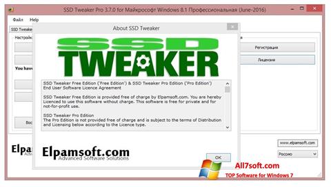 Snimak zaslona SSD Tweaker Windows 7