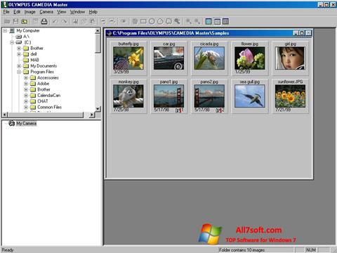 Snimak zaslona Olympus Master Windows 7
