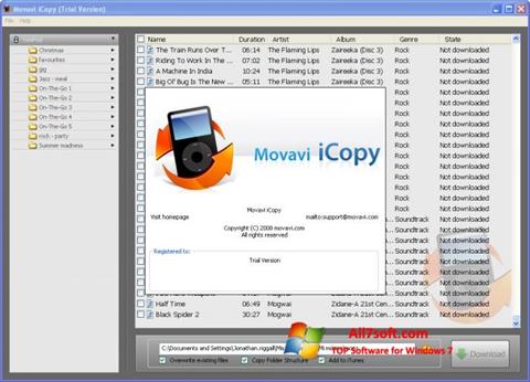 Snimak zaslona iCopy Windows 7