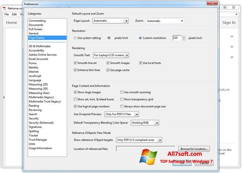 Snimak zaslona Adobe Acrobat Windows 7