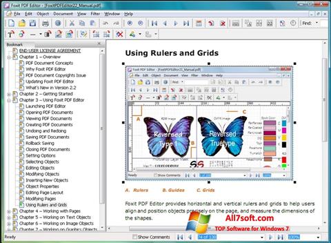 Snimak zaslona Foxit PDF Editor Windows 7