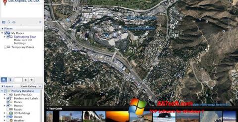 Snimak zaslona Google Earth Pro Windows 7