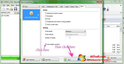Snimak zaslona Nero Image Drive Windows 7