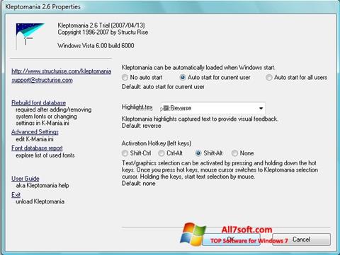 Snimak zaslona Kleptomania Windows 7