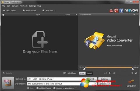 Snimak zaslona Movavi Video Converter Windows 7