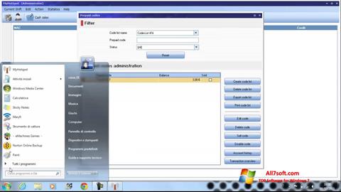 Snimak zaslona MyHotspot Windows 7