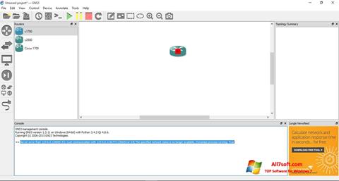 Snimak zaslona GNS3 Windows 7