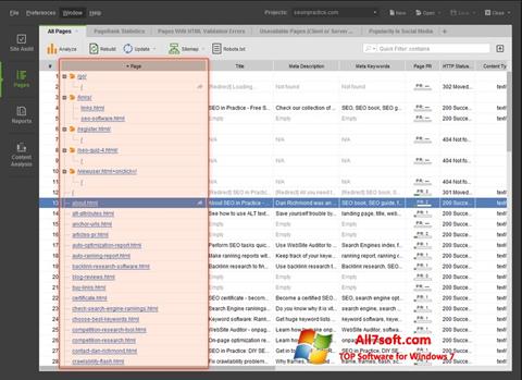 Snimak zaslona Site-Auditor Windows 7