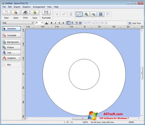 Snimak zaslona EPSON Print CD Windows 7