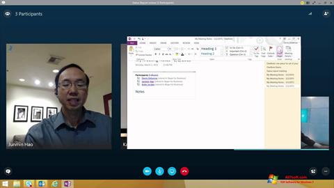 Snimak zaslona Skype for Business Windows 7