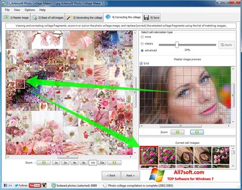 Snimak zaslona Photo Collage Windows 7