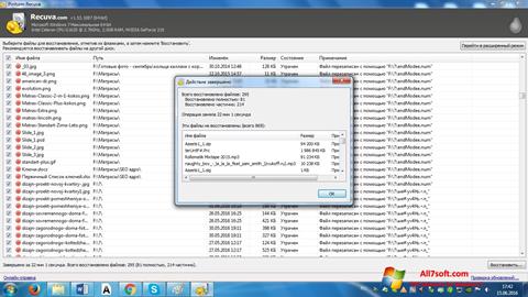 Snimak zaslona Recuva Windows 7