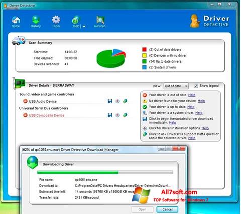 Snimak zaslona Driver Detective Windows 7