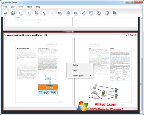 Snimak zaslona PDF24 Creator Windows 7