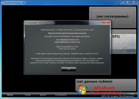Snimak zaslona FastPictureViewer Windows 7