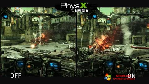 Snimak zaslona NVIDIA PhysX Windows 7