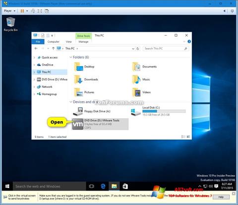 Snimak zaslona Virtual CD Windows 7