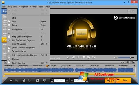 Snimak zaslona SolveigMM Video Splitter Windows 7