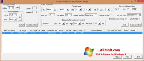 Snimak zaslona Virtual Audio Cable Windows 7
