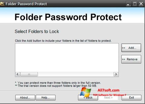 Snimak zaslona Password Protect USB Windows 7