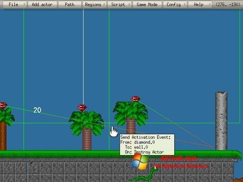 Snimak zaslona Game Editor Windows 7