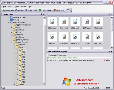 Snimak zaslona iFunBox Windows 7
