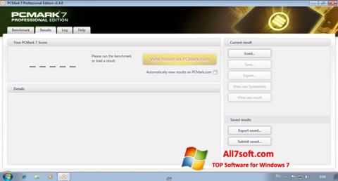 Snimak zaslona PCMark Windows 7