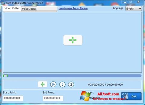 Snimak zaslona Free Video Cutter Windows 7