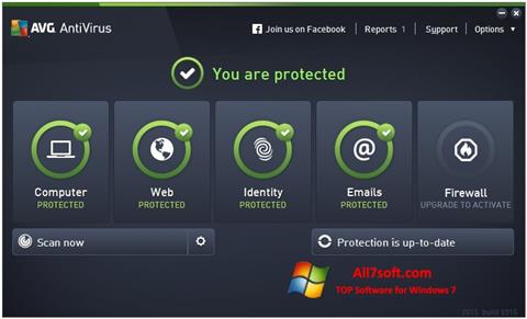 Snimak zaslona AVG AntiVirus Pro Windows 7