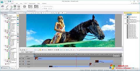 Snimak zaslona VSDC Free Video Editor Windows 7