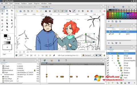 Snimak zaslona Synfig Studio Windows 7